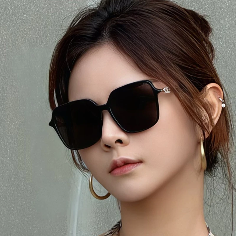 Careykeith新品时尚优雅女士大框墨镜防晒遮阳太阳眼镜显脸小气质