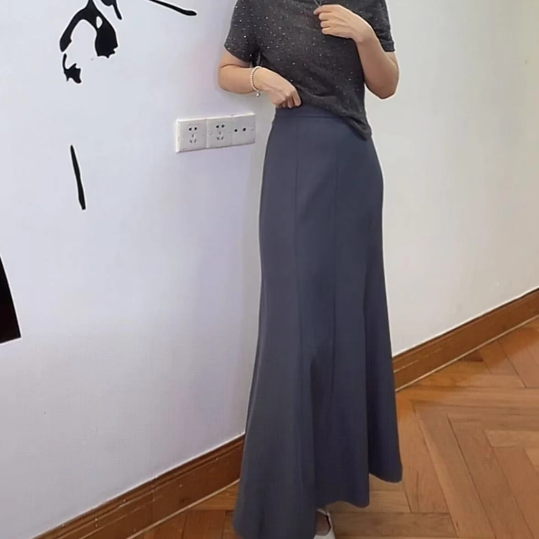 西装高腰显瘦半身裙鱼尾裙洋气衣服女裙子减龄高品质新品5312