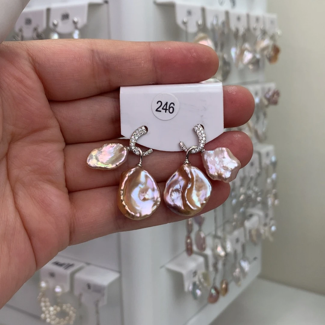 德***理巴洛克花瓣耳饰➕S925银镶