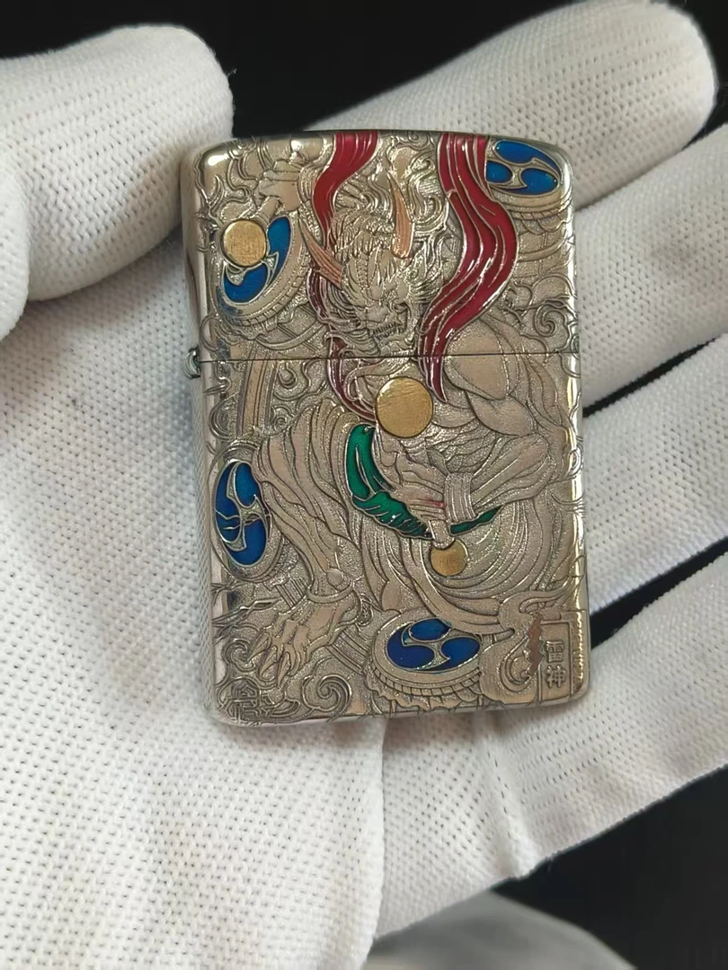 902S盔甲风神雷神复古打火机高颜值防风适合送礼