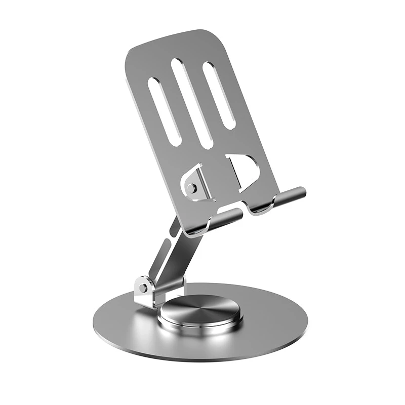 平板手机架直播桌面新品碳钢手机支架可折叠金属懒人合金旋转支架