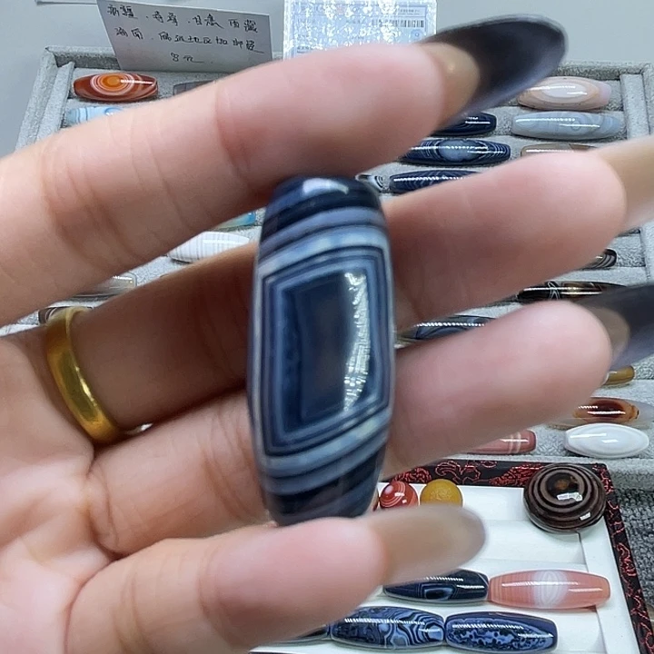 火***箭玛瑙/玉髓合金珠宝半成品