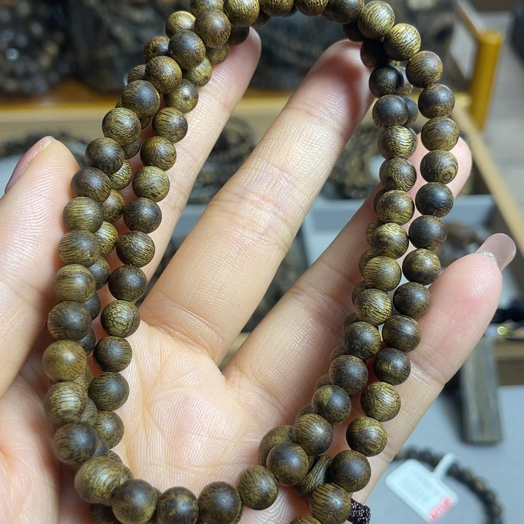 沉香沉香碎屑棋楠沉香老料多圈6mm花香蜜香