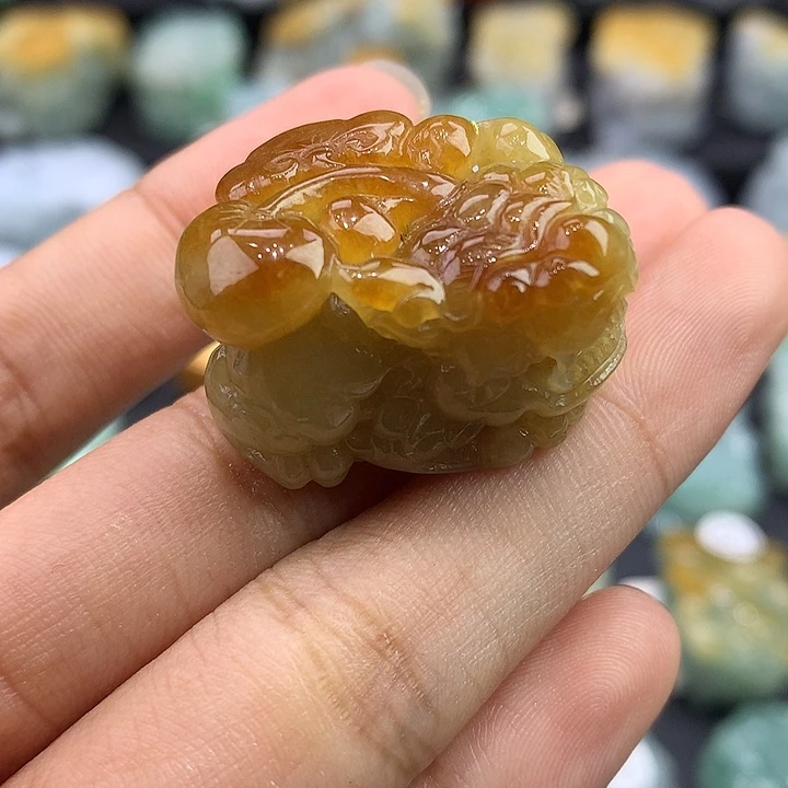颈饰未镶嵌翡翠天然缅甸翡翠