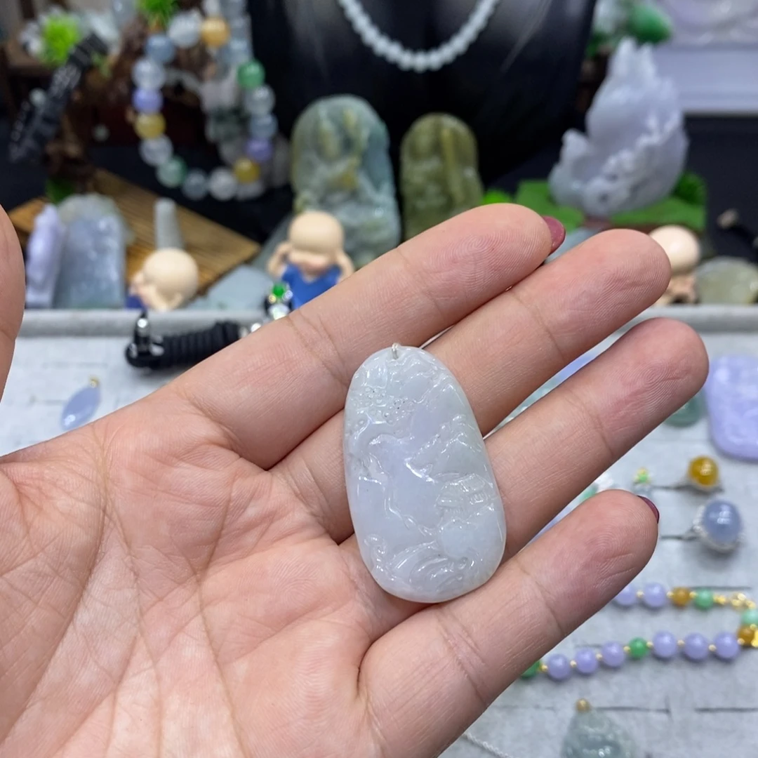 翡翠未镶嵌吊坠(不含链)