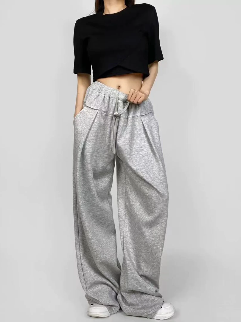 C30-4/C1-4四色“护城河”松紧腰直筒裤（9965）