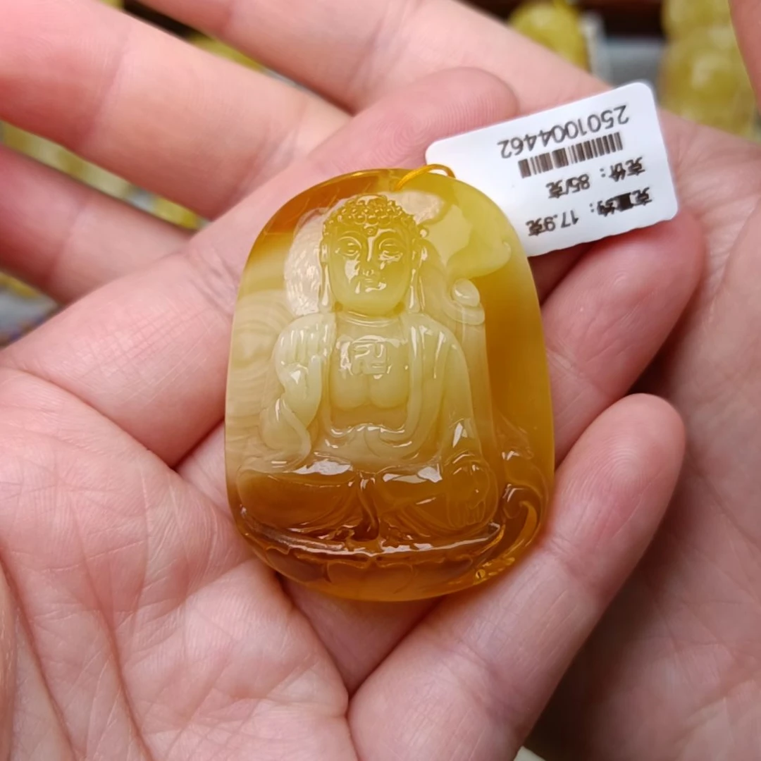 未镶嵌吊坠(不含链)蜜蜡大日如来生肖羊猴守护