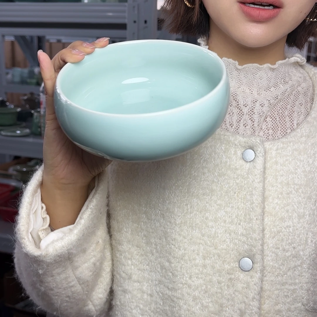 龙泉云间青瓷小米茶器