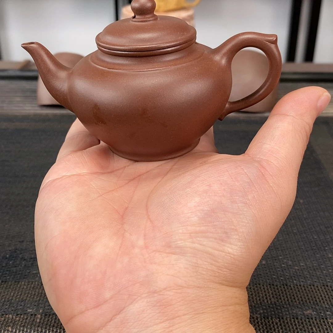 茶壶紫砂紫泥笑樱容量140毫升