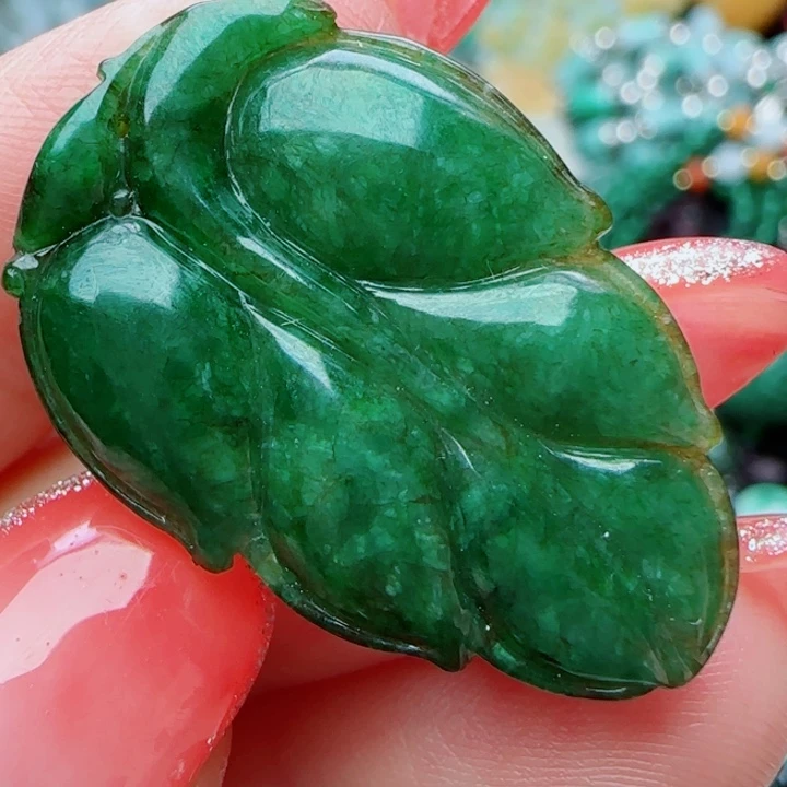 翡翠未镶嵌颈饰天然A货36
