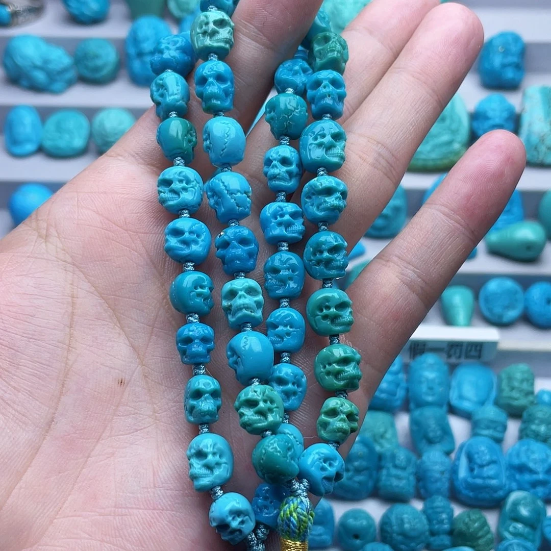 桃****绿松石未镶嵌珠宝奇石