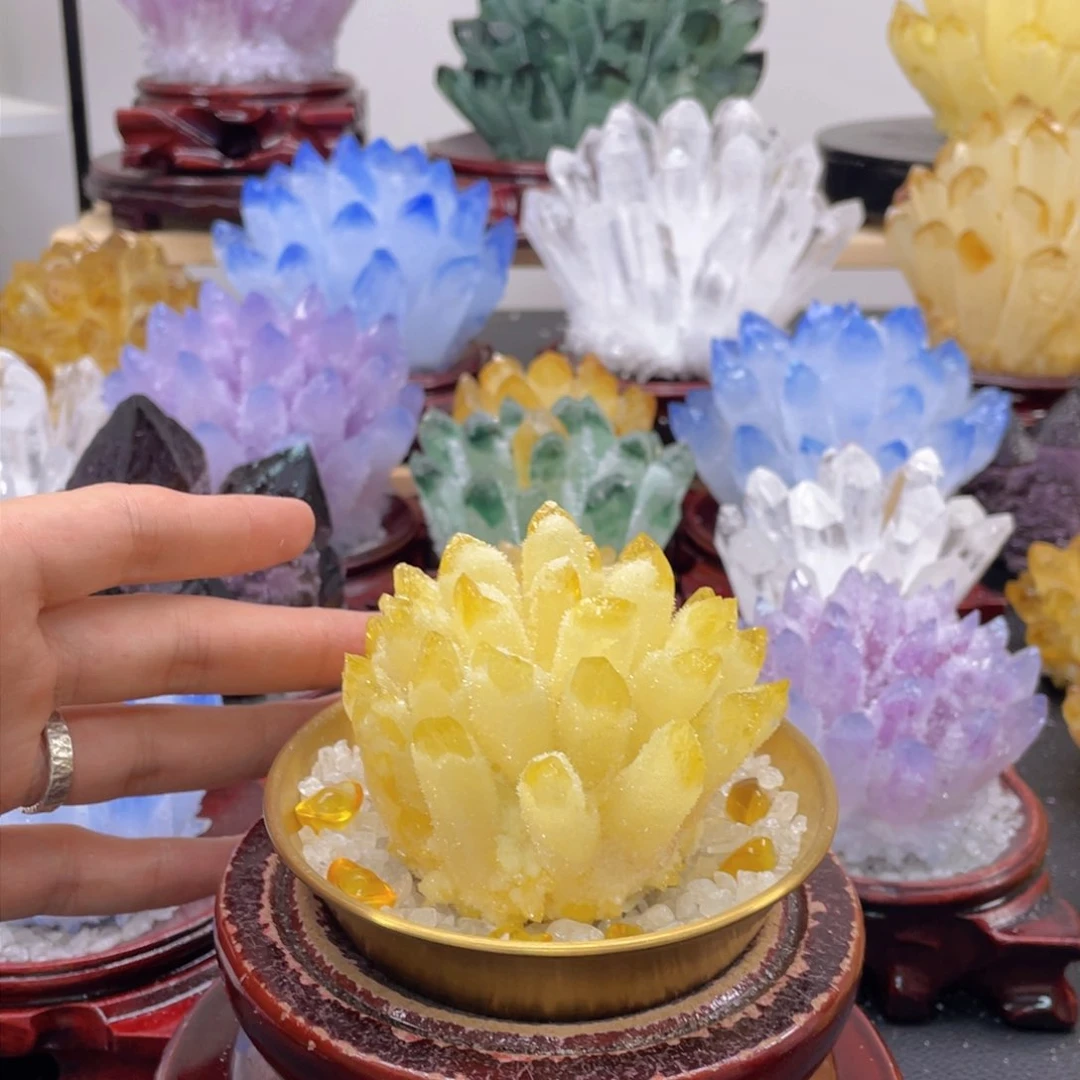 石材虫*天然黄水晶84
