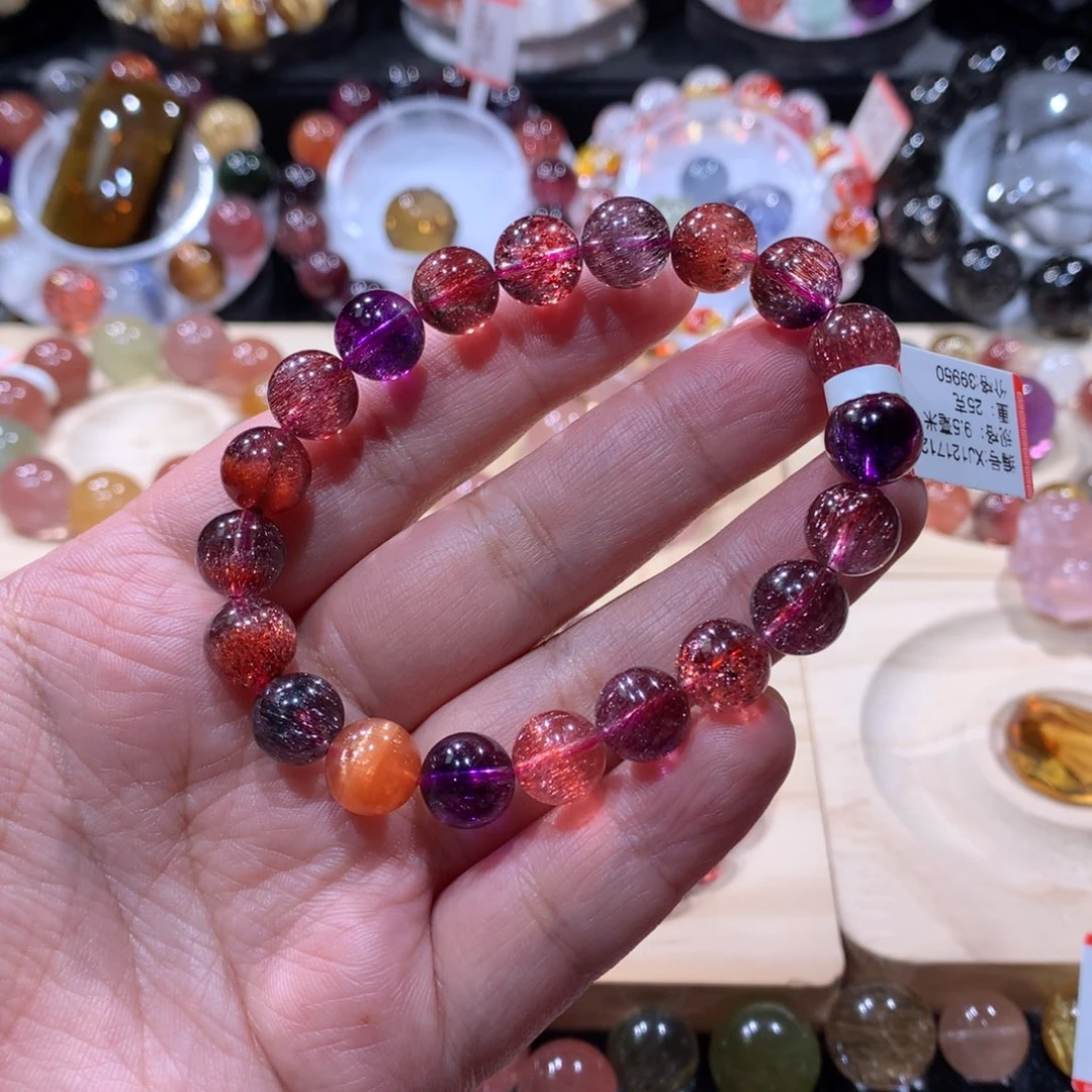 未镶嵌手链水晶超七手链9.5左右