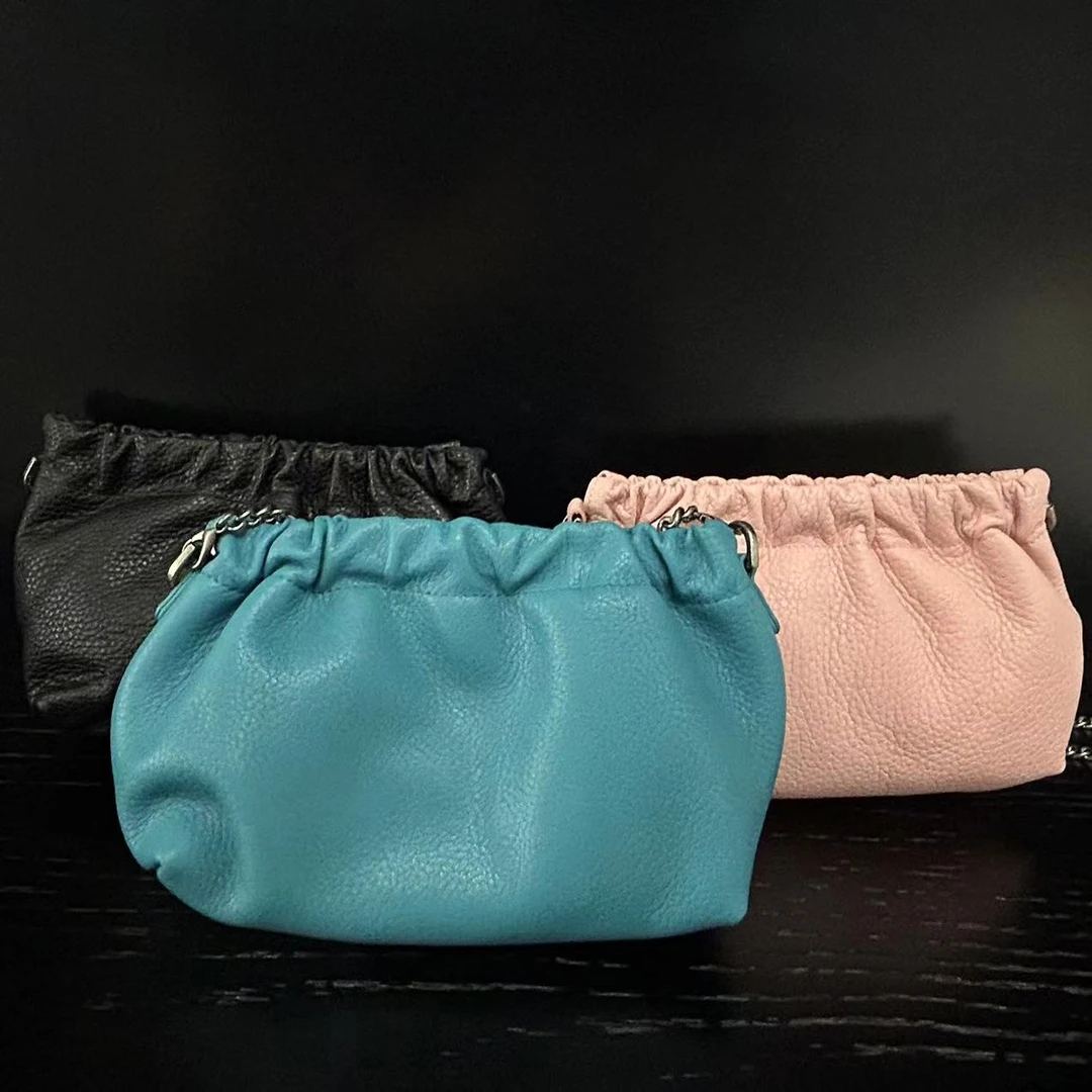 COCO DICV2025新款高端定制时尚女包 十字云吞 黑粉蓝