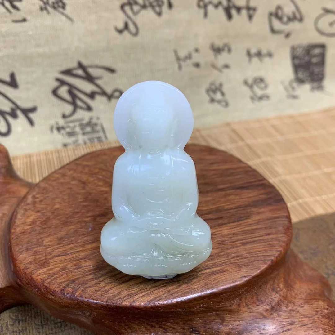 和田玉大日如来吊坠、简约通勤款、701010顺丰包邮