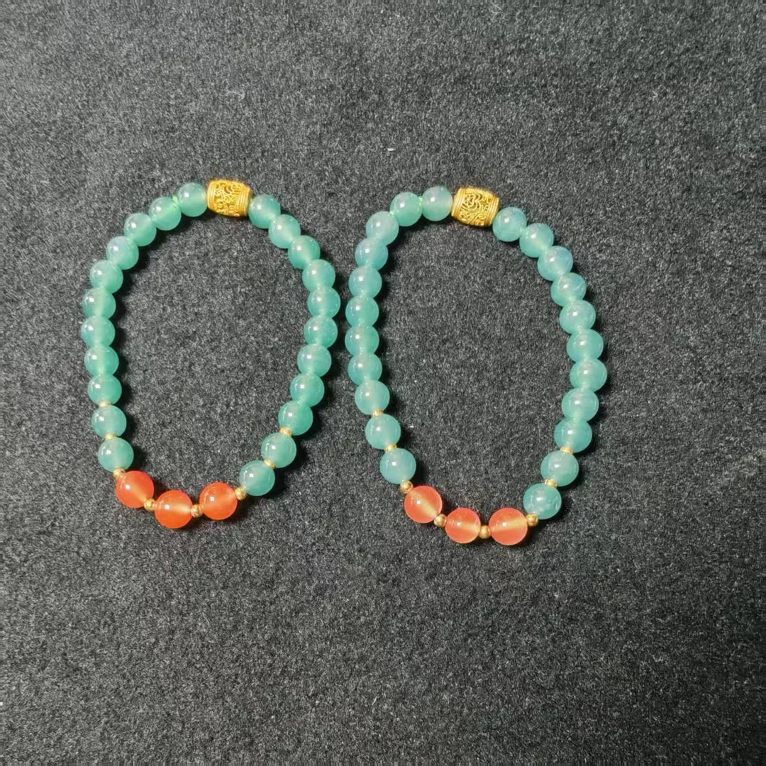 【玉经纶】175404/Q102-天然A货翡翠手串-多样性发其一