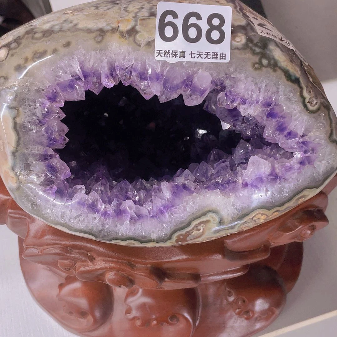 妮***丫未镶嵌紫晶大型摆件（非配饰）