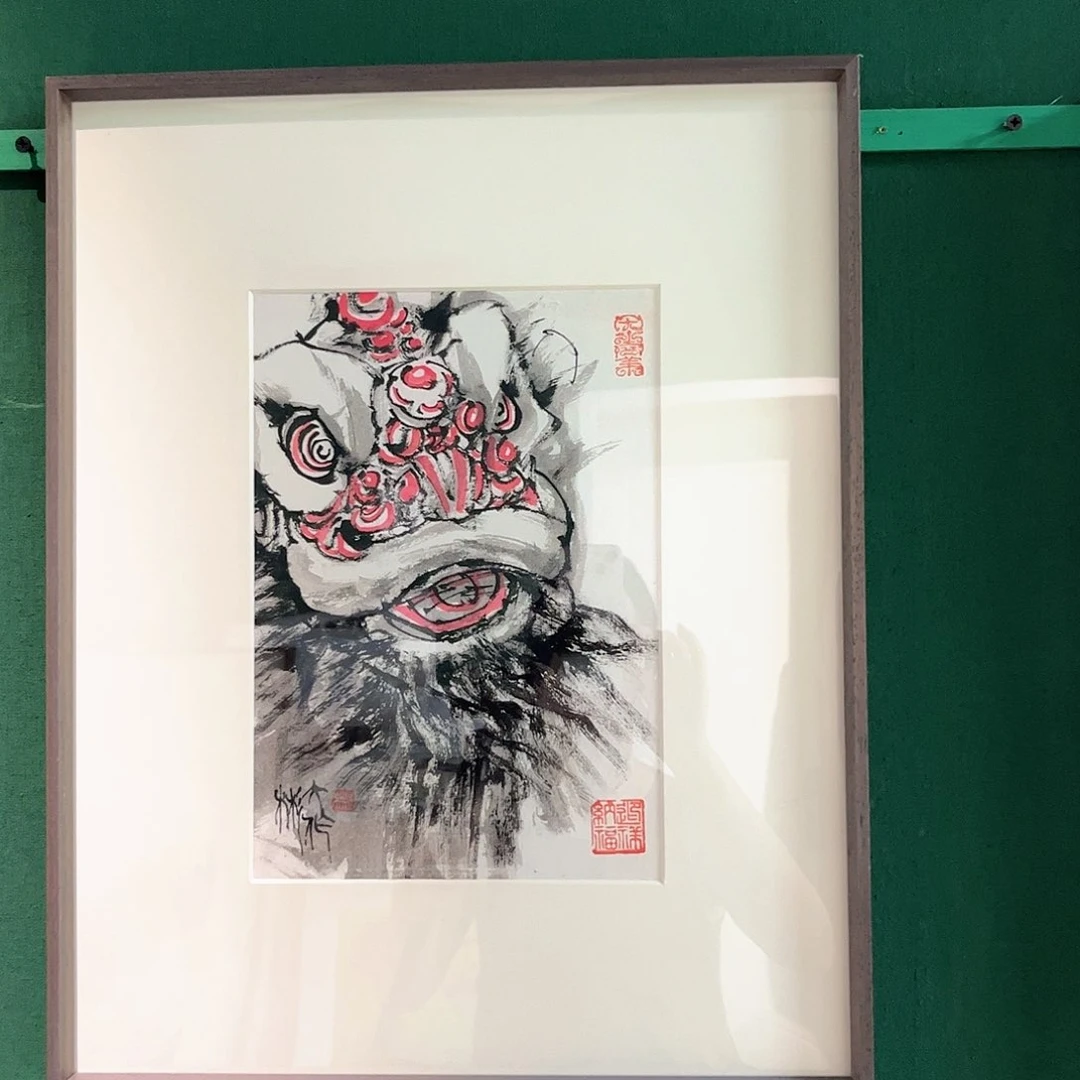 国画哈***员张彬带框精装裱福利