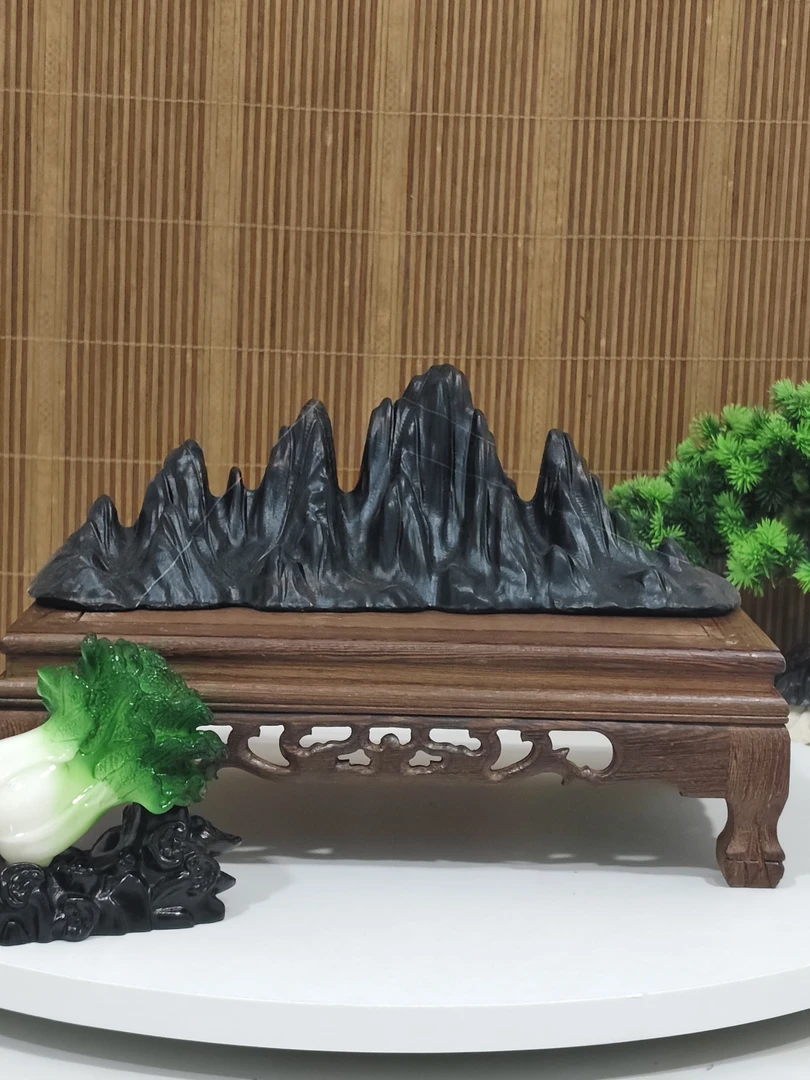 灵璧石 云纹小山