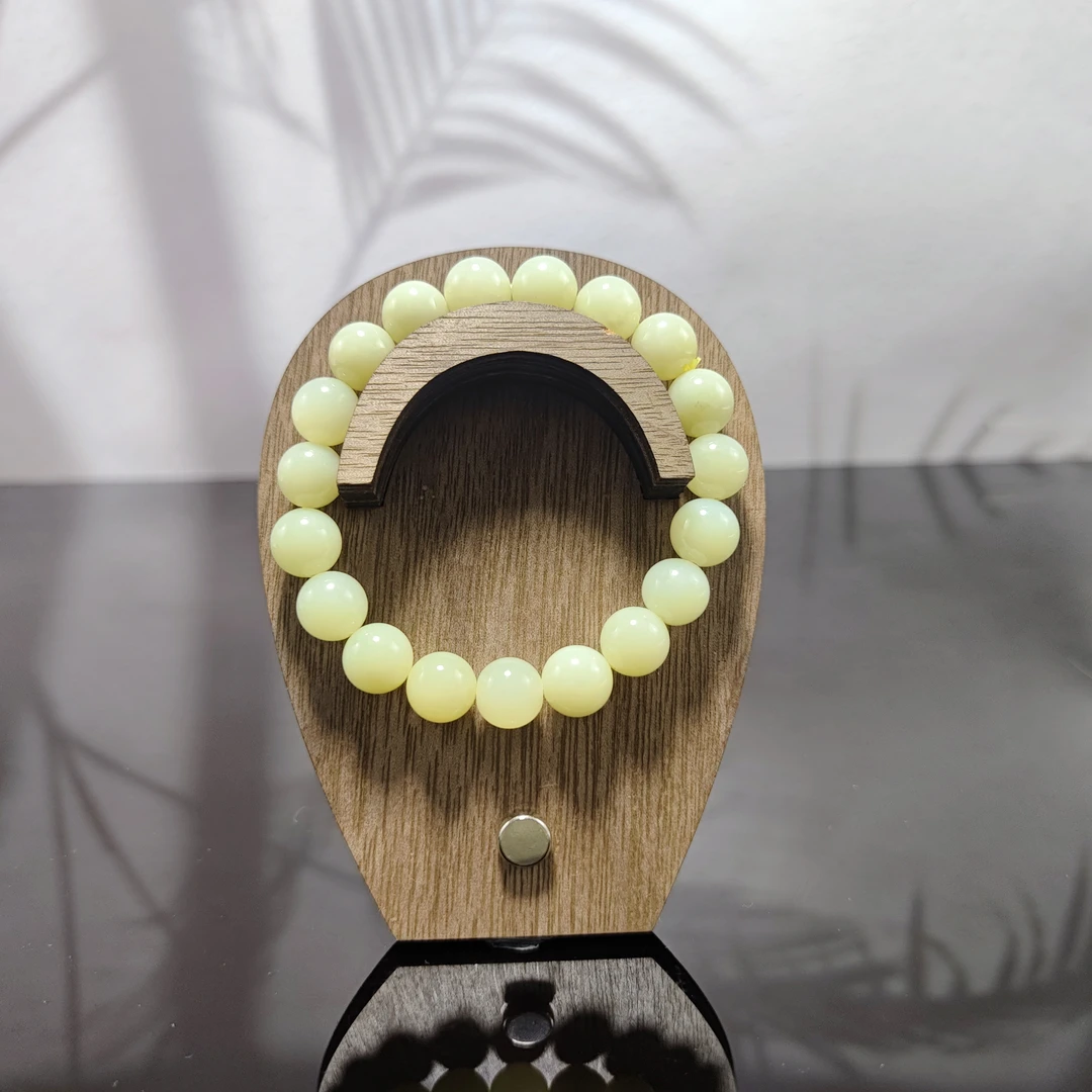 E和田玉圆珠手串（卡10）0294