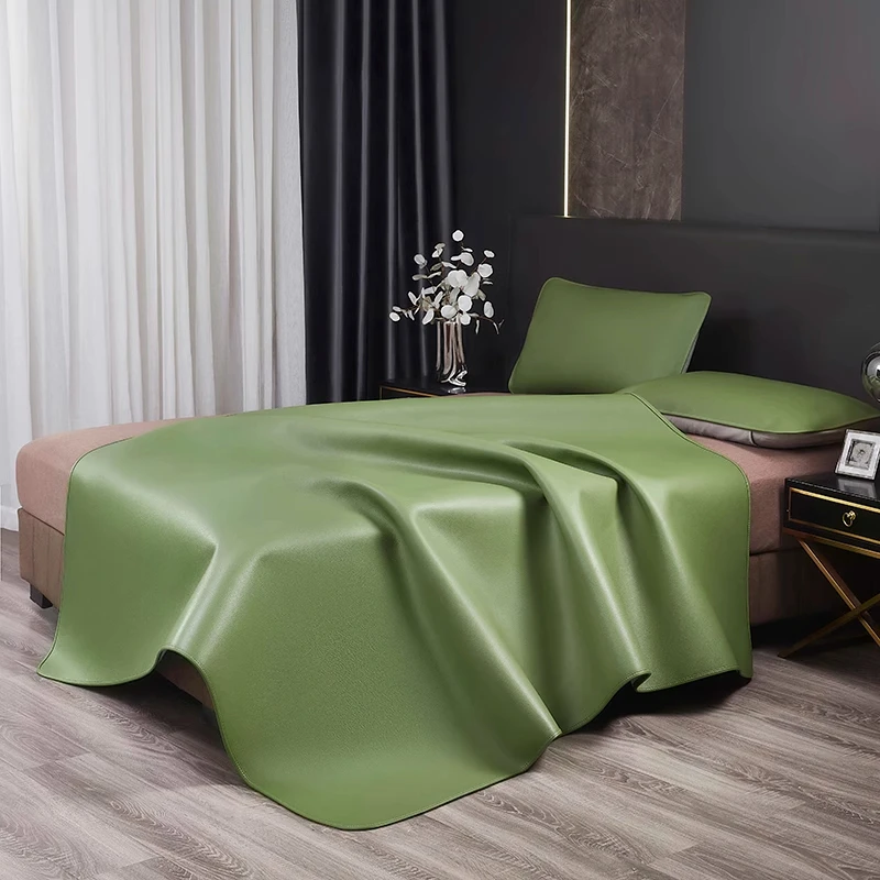 25新款超厚头层牛皮凉席