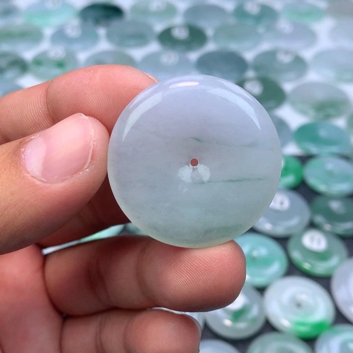 颈饰未镶嵌翡翠缅甸天然A货翡翠34.8-5.7