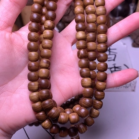 檀香木手串/手链单***森檀香黑肉8/9/108横纹虎皮沉