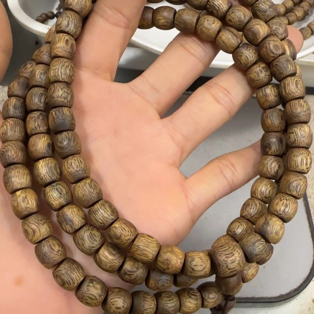 沉香木手串蒂****具海南棋楠沉香老料乌身手串37.3