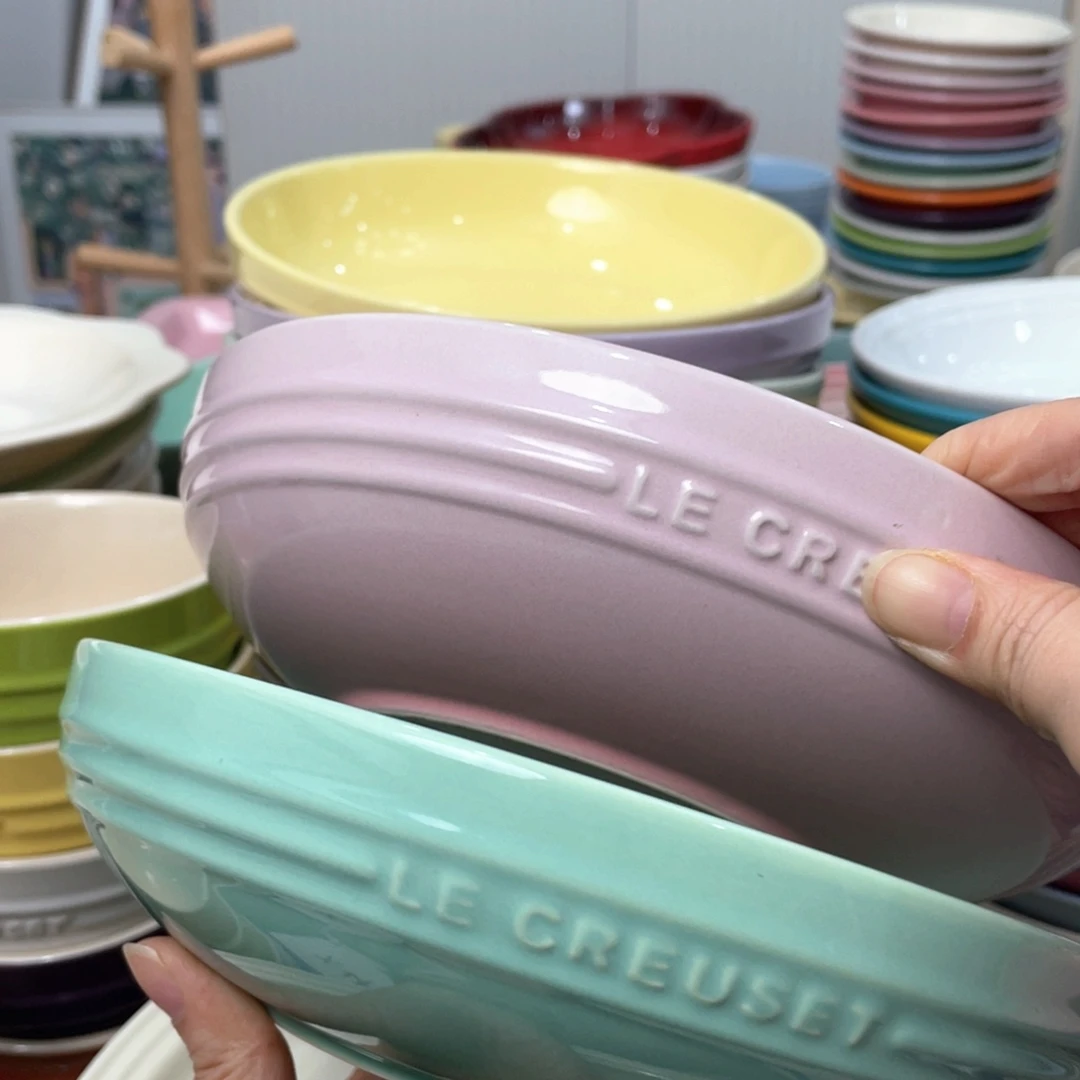 瓷片微瑕2个8英寸圆深盘