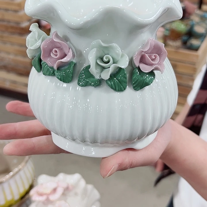 有孔.凑满10元发货多肉陶瓷花盆！