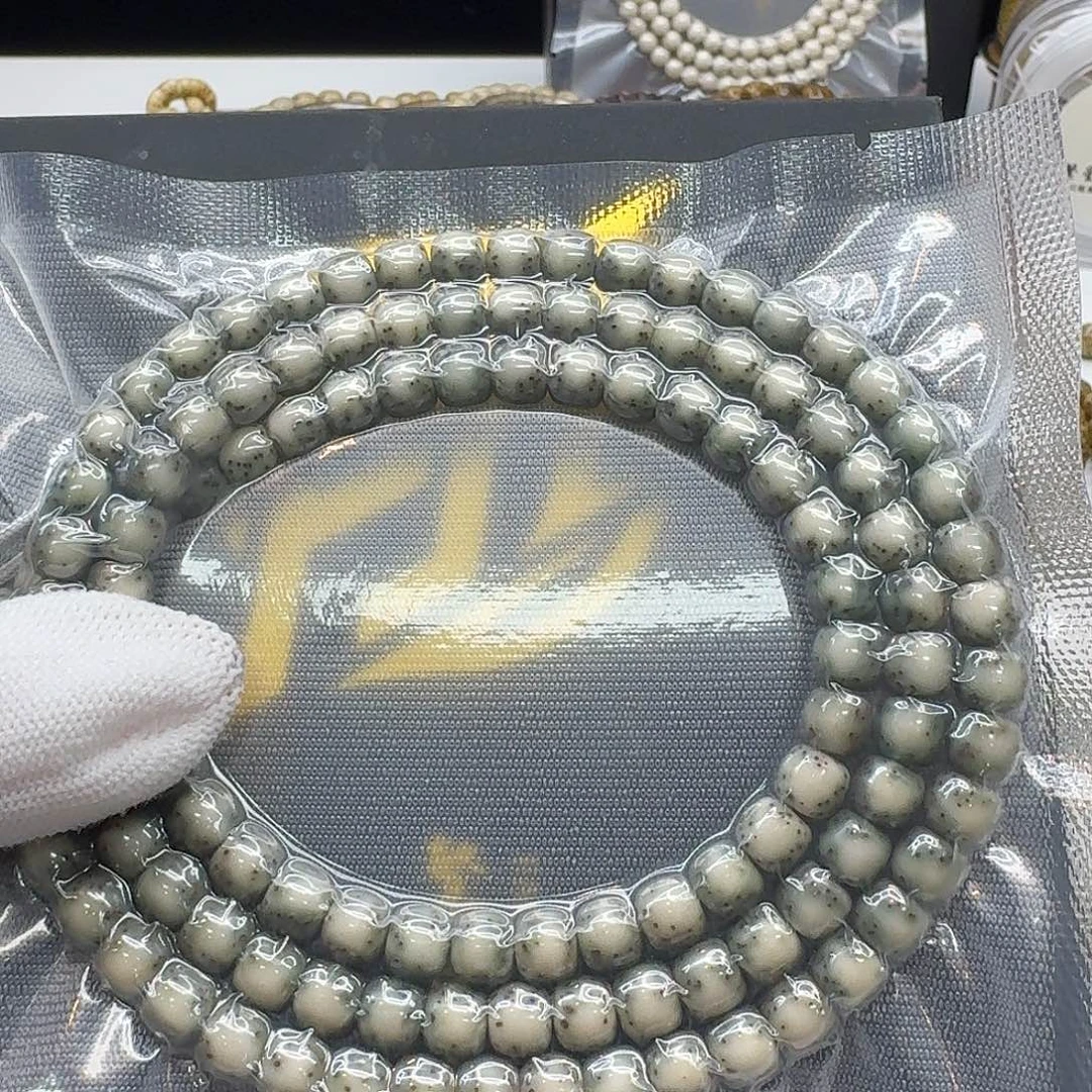 星月菩提吊坠128梵天糯冰绿背河豚7左右108