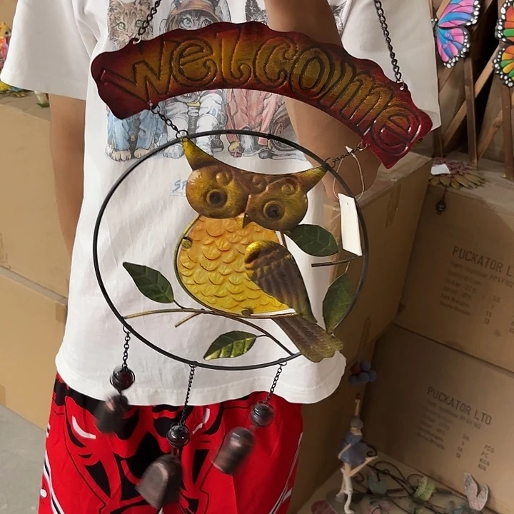 瓷片样品样品样品猫头鹰风铃