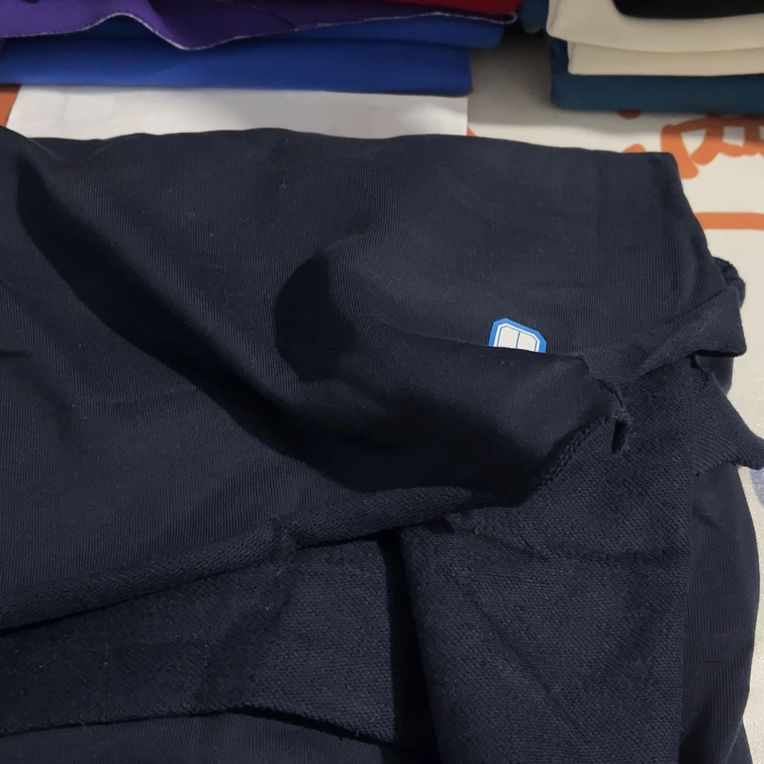 藏蓝色纯棉毛圈90公分长特价手缺角