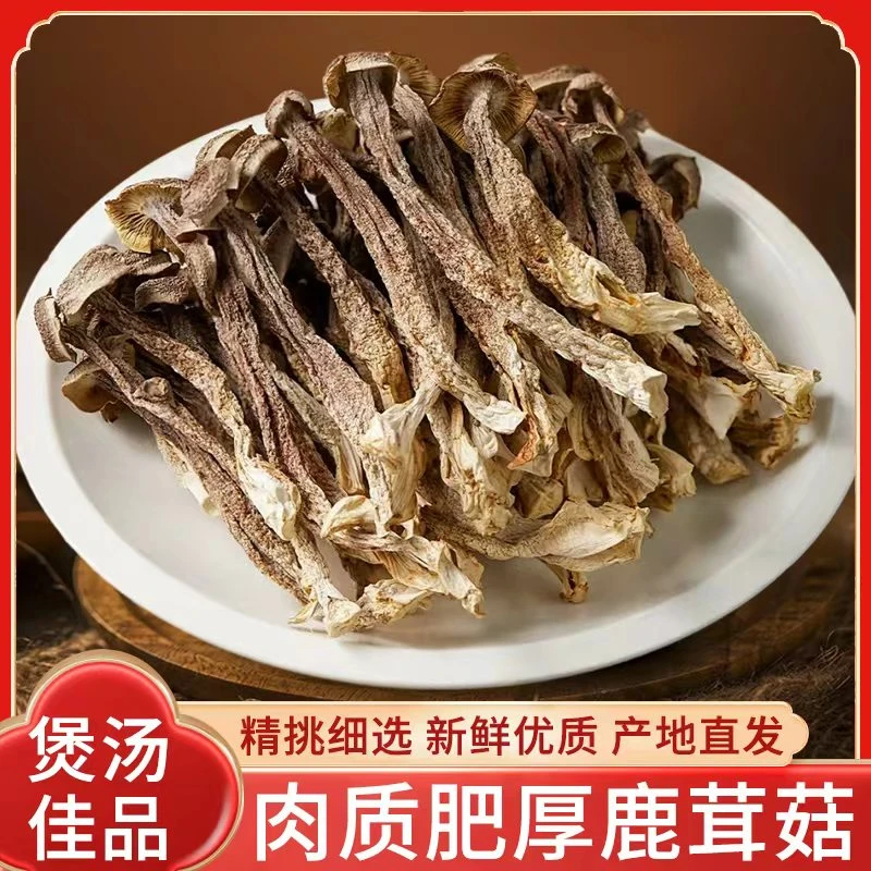 {仁人优选}晾干精品鹿茸菇新货高山无硫无熏干货凉拌炒肉煲汤佳品