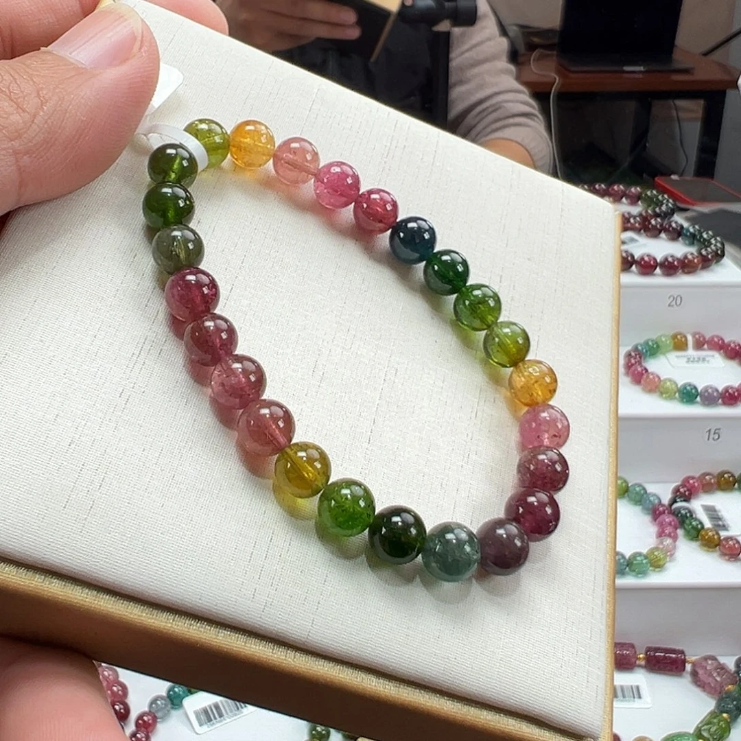 手串未镶嵌碧玺7.5mmmmmmm