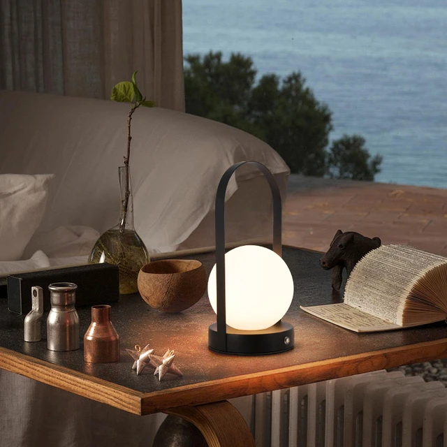 网红ins手提小夜灯户外露营USB充电触摸氛围桌灯少女卧室床头台灯