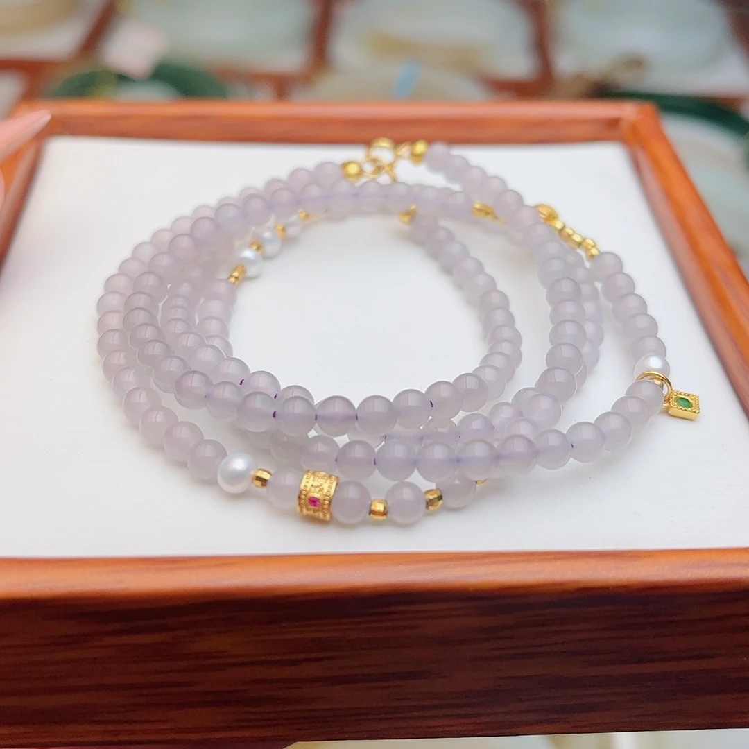 和田玉未镶嵌手串4mm