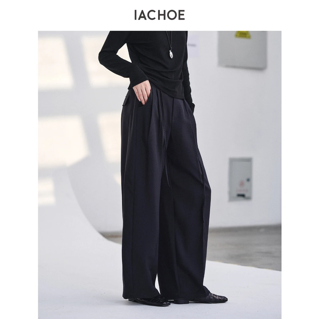 【双11好物】IACHOE自带腰带休闲裤3661518014