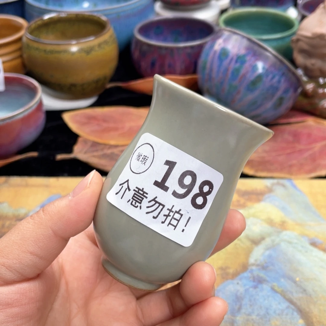 陶摆件神后钧瓷原产地高温烧制微瑕