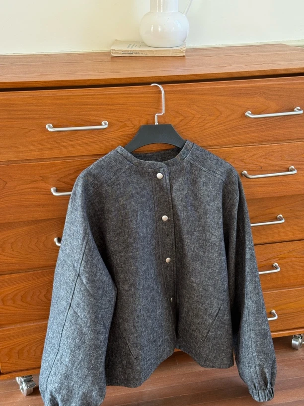 【杂色】棒球夹克外套杂色高级感