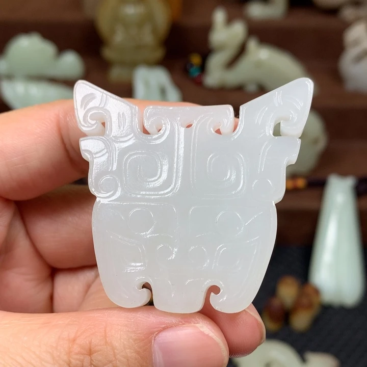 和田玉未镶嵌挂件