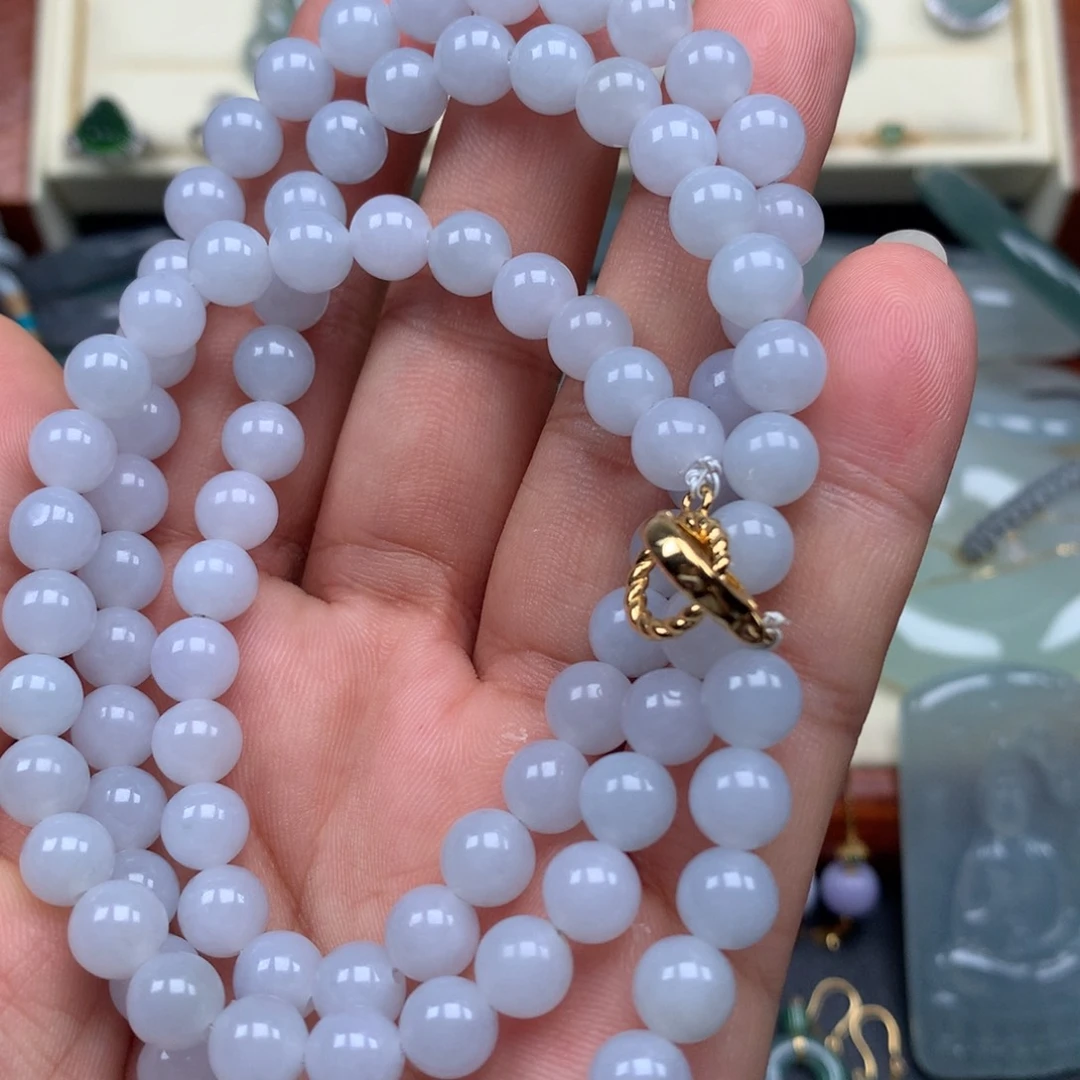 未镶嵌手链翡翠珠串