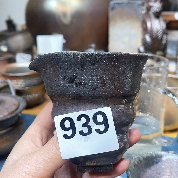杯高温柴烧陶泥公杯