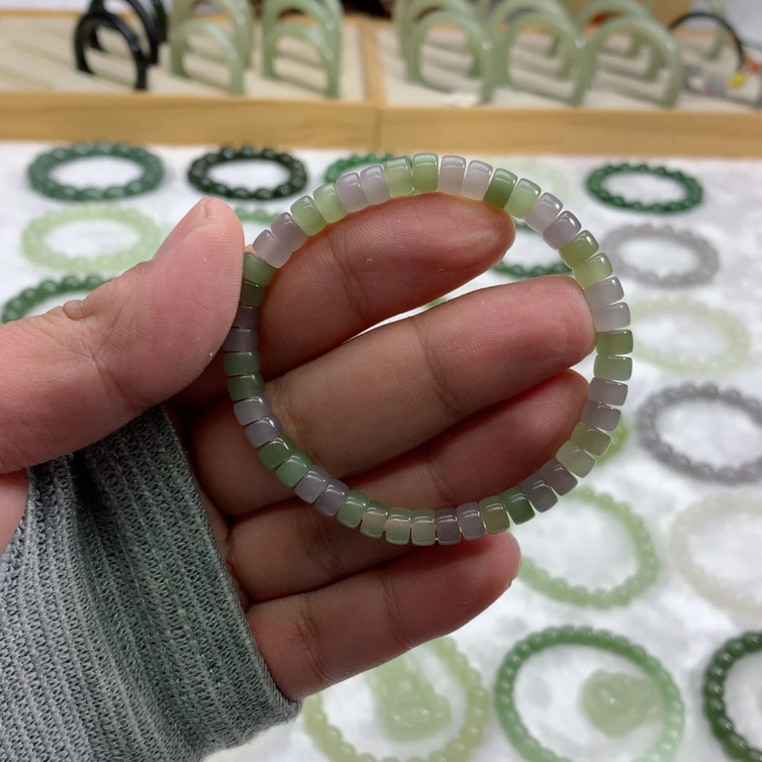 未镶嵌手串和田玉（多宝药片5.8）