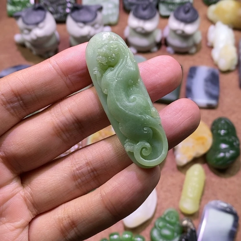 【闪购商品】未镶嵌和田玉（碧玉）挂件