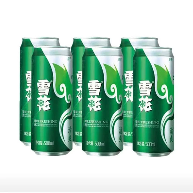 雪花8度清爽听装啤酒 500mlx6/包