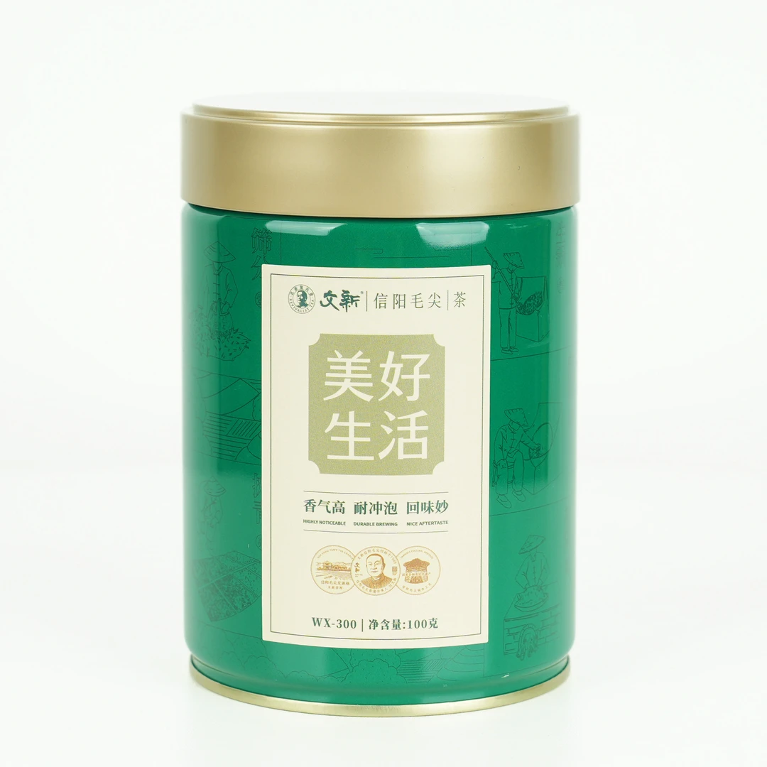 【100g生活茶WX-300】文新信阳毛尖美好生活茶2026新茶100g密封罐装