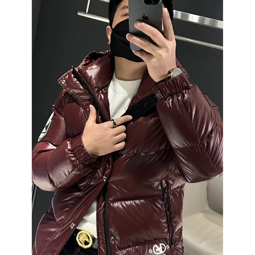 【马哥严选】冬季潮牌经典加厚保暖亮色羽绒服新款男士时尚休闲外套