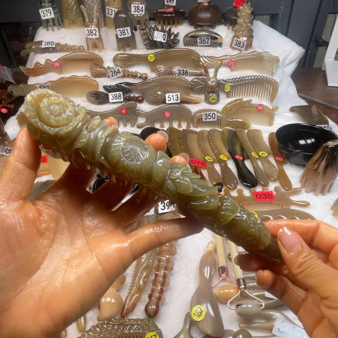 流***雨牛角梳福利款梳子