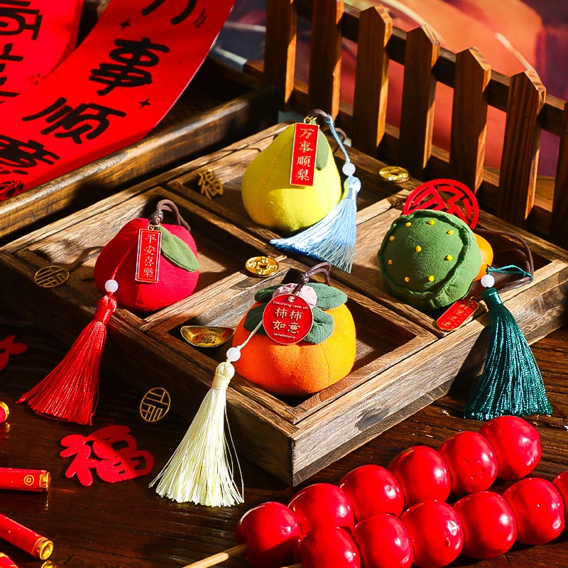 端午节香包香囊柿柿如意挂饰手工diy材料包 成品艾草驱蚊礼物挂件